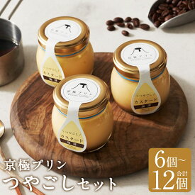 【ふるさと納税】つやごし京極プリン つやごしセット 6種類 6個/12個 選べる内容量 セット カスタード 名水珈琲 名水紅茶 チョコレート フロマージュ スイーツ デザート 洋菓子 プリン 食べ比べ 冷蔵 送料無料