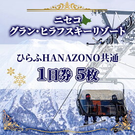 【ふるさと納税】北海道 ニセコ東急グラン・ヒラフスキー場 リフト・ゴンドラ1日券（5枚） スキー リフト券 スポーツ 羊蹄山 雪 パウダースノー ニセコ 倶知安町　 スキーチケット 　お届け：2025年11月25日以降順次出荷