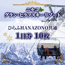 【ふるさと納税】北海道 ニセコ東急グラン・ヒラフスキー場 リフト・ゴンドラ1日券（10枚） スキー リフト券 スポーツ 羊蹄山 雪 パウダースノー ニセコ 倶知安町 スキーチケット チケット 　お届け：2025年11月25日以降順次出荷