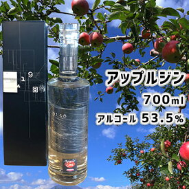 【ふるさと納税】北海道仁木町産 アップルジン700ml×1本【アルコール 53.5％】 お酒 洋酒 リキュール アルコール [株式会社八剣山さっぽろ地ワイン研究所]