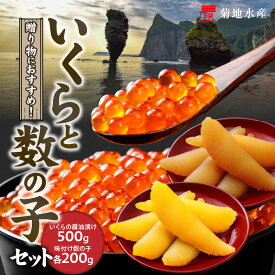 【ふるさと納税】お祝い事にぴったり！いくら と 数の子 セット 菊地水産 味付け 白造り 黒造り 小分け 便利 醤油漬け おつまみ 魚卵 味わい ご飯のお供 食感 お正月 パスタ 寿司 縁起 お土産 贈答品 海鮮 御中元 プレゼント 御中元 お歳暮 北海道 余市町 送料無料