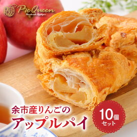 【ふるさと納税】余市産 りんご の アップルパイ 10個入 焼菓子 焼き菓子 洋菓子 スイーツ パイ リンゴ 林檎 りんごパイ デザート 美味しい 冷凍 お祝い お礼 プレゼント 贈り物 のし 熨斗 軽食 お取り寄せ 北海道 余市町 送料無料