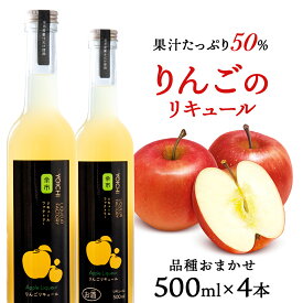 【ふるさと納税】りんごリキュール4本【品種おまかせ】〈余市リキュールファクトリー〉 北海道 余市町 送料無料