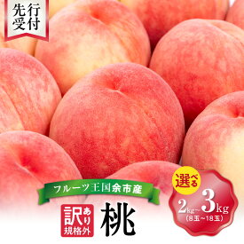 【ふるさと納税】高評価★4.61 ニトリ観光果樹園の訳あり 桃 2kg ・ 3kg【先行予約：2026年8月中旬以降発送】 果物 ジャム ヨーグルト ケーキ 国産 お取り寄せ 特産品 完熟 収穫 ジューシー 高糖度 規格外品 フルーツ 送料無料 なめらか 柔らかい カリウム 北海道 余市町