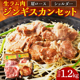 【ふるさと納税】道民のソウルフード！なまら美味しい！ ジンギスカン セット 1.2kg 【生ラム肩ロース300g、生ラムショルダー300g、ラムショルダーロール600g (味付けなし300g、味付けあり300g)】 ダイエットにもおすすめ 北海道 余市町 送料無料