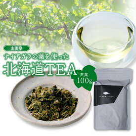 【ふるさと納税】山田堂 ナイアガラの葉を使った 北海道TEA 100g ワインブドウリーフティー ぶどう ワイン ノンアルコール タンニン モンガク谷 ほのかな酸味 丸みのある味わい 送料無料