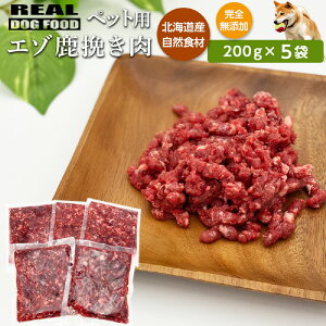 yӂ邳Ɣ[Łzybgp G]҂ 200g×5܁REAL DOG FOOD ybgt[h