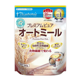 【ふるさと納税】プレミアムピュア オートミール 340g×12袋 インスタントタイプ 無添加 日食 まとめ買い オーツ麦 糖質控えめ 食物繊維 北海道由仁町 日本食品製造 国内製造