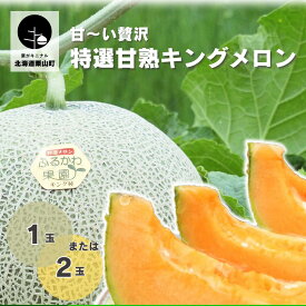 【ふるさと納税】北海道産 豊潤な香り「特選甘熟キングメロン」《1玉・2玉》
