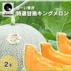 【ふるさと納税】【先行予約】豊潤な香り 北海道産「特選甘熟キングメロン」《1玉・ 2玉》