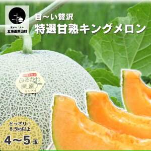【ふるさと納税】【先行予約】豊潤な香り「特選甘熟キングメロン」どっさり8.5kg!!