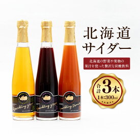 【ふるさと納税】北海道サイダー 3本セット スパークリングトマト スパークリンググレープ（赤・白） 計900ml（300ml×3本） 各1本 3種類 トマトジュース ミニトマト 野菜 ぶどう ブドウ 葡萄 果汁 くだもの 炭酸飲料 国産 北海道 浦臼町 送料無料