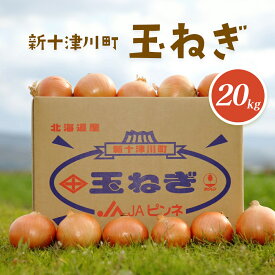 【ふるさと納税】【先行受付】玉ねぎ Lサイズ （20kg） 【令和7年10月～12月中旬発送】 オンライン 申請 ふるさと納税 北海道 新十津川 北海道産 たまねぎ タマネギ 玉葱 大容量 新鮮 甘い 野菜 サラダ 新十津川町【1200201】