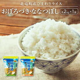 【ふるさと納税】 おぼろづき、ななつぼし お米セット 計4kg / お米 白米 玄米 ごはん こめ 北海道米 ※1か月以内に発送予定 //rice
