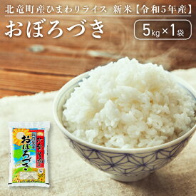 【ふるさと納税】【令和5年産】おぼろづき 5kg 低農薬米 北海道 北竜町産