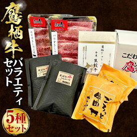 【ふるさと納税】鷹栖牛 バラエティ セット しゃぶしゃぶ すき焼き モモ肉 300g バラ肉 300g 冷凍生餃子 10個 冷凍煮込みハンバーグ 230g×2個 冷凍カレーパン 2個 北海道 鷹栖町 新田ファーム 牛肉 すき焼き しゃぶしゃぶ 餃子 ハンバーグ カレーパン
