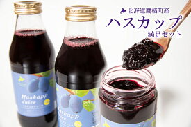 【ふるさと納税】ハスカップ 満足セット ハスカップ ジュース 500ml×2本 ハスカップ ジャム 150g×3瓶 北海道 鷹栖町 ハスカップ ジャム ハスカップ ジュース