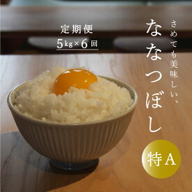 【ふるさと納税】※令和6年産先行予約※≪定期便6ヶ月≫ 特Aランク ななつぼし 5kg×6回 30kg以上 北海道米 北海道産 当麻町 長谷川農園 北海道 特A米 定期便アリ 送料無料 お取り寄せ