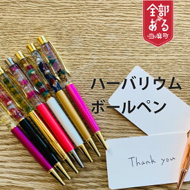 【ふるさと納税】 ＜思いやり型返礼品＞手作りハーバリウムボールペン ペン お花 プレゼント ギフト ハンドメイド 送料無料 北海道 当麻町 furusato nouzei さんれっど