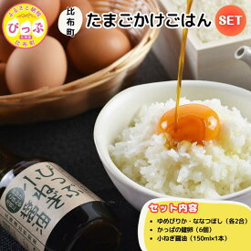 【ふるさと納税】比布町たまごかけごはんセット（かっぱの健卵・ゆめぴりか・ぴっぷ小ねぎ醤油）【(株)荒尾】TKG 生卵 お米 米 醤油 しょうゆ 詰め合わせ 北海道 比布町 ぴっぷ 1011-001