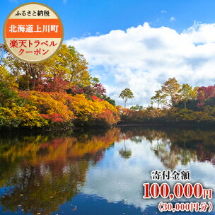 北海道上川町の対象施設で使える楽天トラベルクーポン寄付額1...
