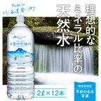 【ふるさと納税】【名水百選】「大雪旭岳源水」（2L×12本）【株式会社 大雪水資源保全センター】