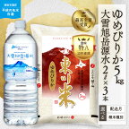 【ふるさと納税】【精米種別・配送月を選べる】令和6年産先行予約 東川米「ゆめぴりか」5kg+大雪旭岳源水6Lセット