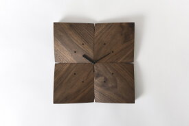【ふるさと納税】旭川家具 家具工房　木魂「四つ葉時計」