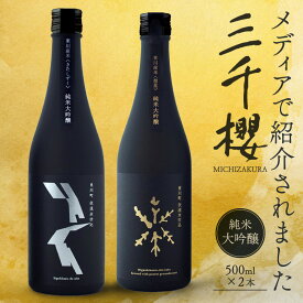 【ふるさと納税】「三千櫻酒造」東川町オリジナル限定酒（純米大吟醸）2種飲み比べセット