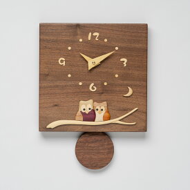 【ふるさと納税】【工房ペッカー】F10 ウォルナット振り子時計