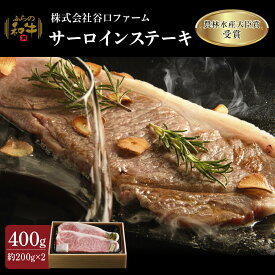 【ふるさと納税】ふらの和牛サーロインステーキ400g（約200g×2枚）　【お肉・牛肉・ステーキ・サーロイン・和牛サーロインステーキ・400g】