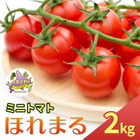 【ふるさと納税】【令和8年産】 もぎたてミニトマト【ほれまる】2kg≪北海道上富良野産≫ 野菜 鮮やかな 赤色 果肉 酸味 甘み バランス 食べやすい 日持ち 冷蔵庫 保存 1週間 　お届け：2026年7月上旬～9月中旬まで