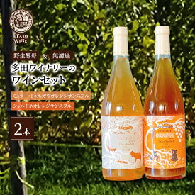 【ふるさと納税】【酸化防止剤無添加】オレンジワイン2種類 野生酵母&無濾過 多田ワイナリー 北海道 上富良野町 ワイン セット お酒 アルコール