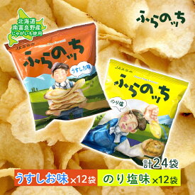 【ふるさと納税】ポテトチップス 北海道 ふらの産 ふらのっち うすしお のり塩 詰め合わせ セット ふらの農業協同組合 食べ比べ じゃがいも スナック ポテトチップ チップス ポテト 芋 菓子 お菓子 おやつ 箱 農協 ギフト お土産 ふらのッち 南富良野町