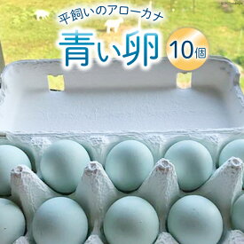 【ふるさと納税】平飼いのアローカナ卵 10個 [ら ぷち ふぁみ～ゆ 北海道 剣淵町 14656182] アローカナ 卵