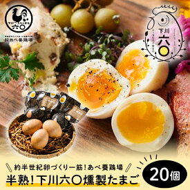【ふるさと納税】半熟！！下川六〇くん製たまご 20個 たまご 玉子 タマゴ 故郷 ふるさと 納税 国産 北海道産 北海道 下川町 F4G-0051