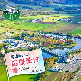【ふるさと納税】北海道美深町 寄附のみの応援受付 1,000円コース（返礼品なし 寄附のみ 1000円） チケット