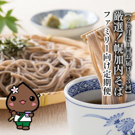 【ふるさと納税】【2ヵ月に1回お届け×3回】　厳選！幌加内そば　ファミリー向け定期便