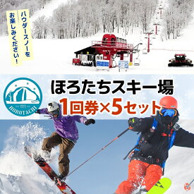 【ふるさと納税】ほろたちスキー場 1回券 5セット スキー場 リフト券 パウダースノー 雪山 ウィンタースポーツ アクティビティ ゲレンデ レジャー チケット 体験 旅行 観光 アウトドア 新雪 北海道 幌加内町　お届け：2026年11月上旬～2027年2月中旬