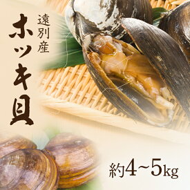 【ふるさと納税】北海道遠別町 ホッキ貝 約4〜5kg｜北の海の旨みを味わう旬の貝【R8年8月中旬より順次発送・事前予約】
