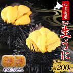 【先行予約】 北海道 礼文島産 無添加 塩水ウニ （ キタムラサキウニ ）100g×2 生うに うに 雲丹 　【 魚貝類 ウニ 雲丹 キタムラサキウニ ムラサキウニ 生ウニ 塩水ウニ 北海道産 200g 】　お届け：2024年5月上旬～9月10日頃まで
