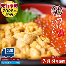 【ふるさと納税】【2026年発送予約】★塩水生うに（キタムラサキウニ）＆いくらセット 選べる発送月【利尻漁組】北海道ふるさと納税 利尻富士町 ふるさと納税 北海道 海鮮 北海道 海鮮 生うに 北海道 うに 雲丹 ギフト ウニ いくら 醤油漬 贈答品 贈り物 予約