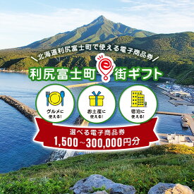 【ふるさと納税】利尻富士町e街ギフト 選べるクーポン 1,500円分～300,000円分