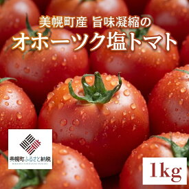 【ふるさと納税】 【先行予約】美幌町産・旨味凝縮のオホーツク塩トマト 約1kg（2026年7月下旬より順次発送） ふるさと納税 人気 おすすめ ランキング トマト 塩トマト 野菜 新鮮 リコピン 健康 ヘルシー 北海道 美幌町