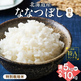 【ふるさと納税】【北海道産】ななつぼし 【選べる容量】5kg 10kg 〈特別栽培米〉 精米 お米 おこめ ごはん 白米 北海道米 人気 ブランド米 北海道 斜里町