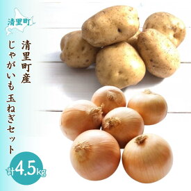 【ふるさと納税】【先行予約】清里町産じゃがいも・玉ねぎセット約4.5kg（2025年10月中旬より順次発送）【 ふるさと納税 人気 おすすめ ランキング 野菜 じゃがいも いも 芋 玉ねぎ たまねぎ タマネギ 新鮮 北海道 清里町 送料無料 】 KYSB035