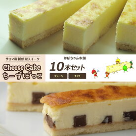 【ふるさと納税】サロマ産新感覚スイーツ「チーズぼっこ」(プレーン・チョコ)10本 セット 【 ふるさと納税 人気 おすすめ ランキング 菓子 ケーキ チーズケーキ スティック プレーン チョコ 北海道 佐呂間町 送料無料 】 SRML002