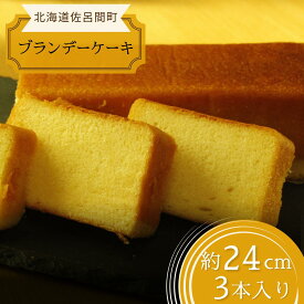 【ふるさと納税】 しっとり香る大人スイーツ ブランデーケーキ 24cm×3本 【 ふるさと納税 人気 おすすめ ランキング 菓子 ケーキ ブランデーケーキ ブランデー スイーツ 大人 甘い 美味しい 北海道 佐呂間町 送料無料 】 SRMJ036