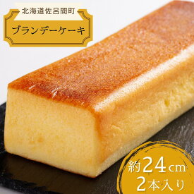 【ふるさと納税】 しっとり香る大人スイーツ ブランデーケーキ 24cm×2本 【 ふるさと納税 人気 おすすめ ランキング 菓子 ケーキ ブランデーケーキ ブランデー スイーツ 大人 甘い 美味しい 北海道 佐呂間町 送料無料 】 SRMJ035