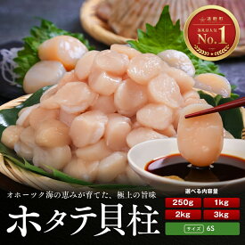 【ふるさと納税】【選べる配送月】ホタテ 貝柱 選べる内容量 250g 1kg 2kg 3kg オホーツク海産 ( ふるさと納税 北海道産 ほたて ホタテ貝柱 刺身 冷凍 貝 海鮮 お取り寄せグルメ 北海道 遠軽町 ふるさと納税 ホタテ オホーツク ホタテ 冷凍 ホタテ ギフト )